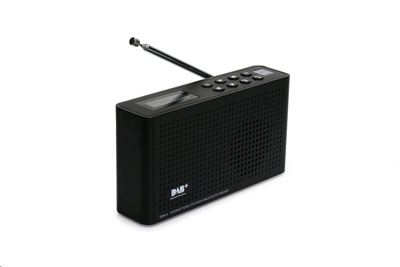 Rádio DAB+ Opticum TON4 | 2 W | Internetové rádio | FM | Bluetooth | Černé