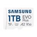 Samsung EVO Plus micro SDXC 1TB UHS-I U3 Class 10 + Adaptér Bílá