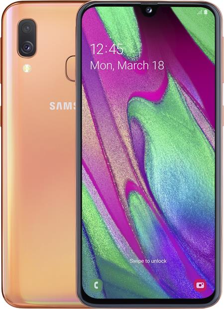 Samsung Galaxy A40, 4GB/64GB, oranžová