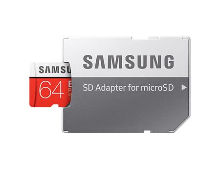 Samsung Micro SDXC EVO Plus 64GB UHS-I U3 + SD adaptér