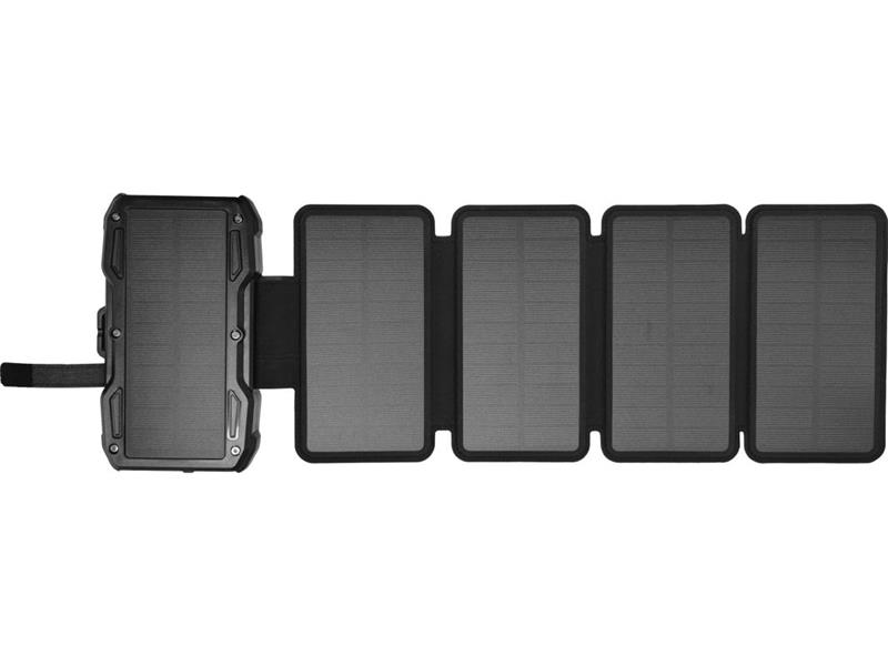 Sandberg Solar 5-Panel Powerbank 10000, černá