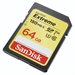 SanDisk Extreme SDXC Card 64 GB 150 MB/s C10 V30 UHS-I U3