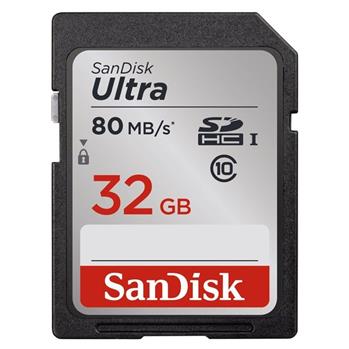 Sandisk Ultra SDHC 32 GB 80 MB/s Class 10 UHS-I