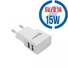 SBOX USB nabíječka univerzální, BÍLÁ (5V 2100mA) HC-23