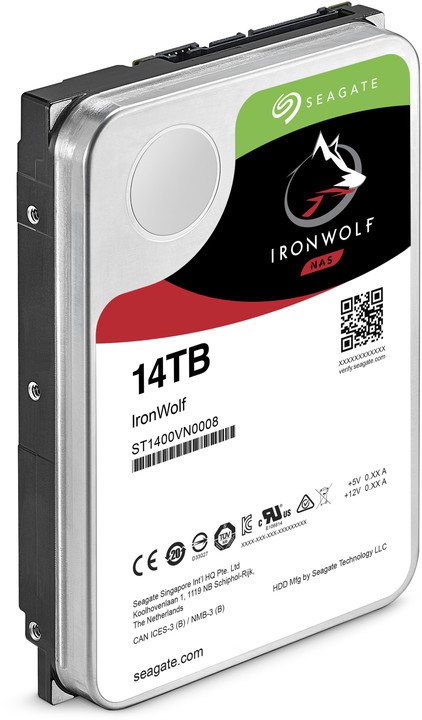 Seagate IronWolf 3,5" - 14TB; ST14000VN0008