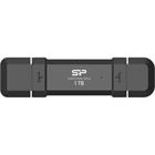 Silicon Power DS72 1TB USB-A USB-C 1050/850 MB/s External SSD Black