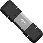 Silicon Power Pendrive C51 64GB USB-A USB-C 120MB/s Silver