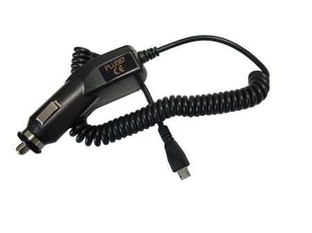 Solight USB nabíjecí autoadaptér, integrovaný kabel micro USB, 1500mA, DC 12-24V, černý