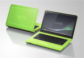 Sony VAIO CA3S1E/G - notebook, 14", Intel i3-2330M, 4GB, 500GB, AMD HD6470, W7HP64 - zelený