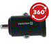 Swissten CL Adapter 2x USB 4.8A metal, černá