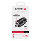 Swissten CL adaptér power delivery 2x USB-C 30W nano černý