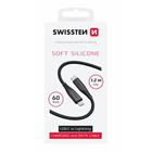 Swissten datový kabel soft silicone USB-C / Lightning 1,2 M 60W černý