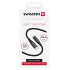 Swissten datový kabel soft silicone USB-C / USB-C 0,4 m černý