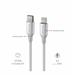 Swissten Datový kabel textile II USB-C Lightning 1,5 m bílý