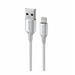 Swissten Datový kabel textile II USB Lightning 1,5 m bílý