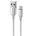 Swissten Datový kabel textile II USB Lightning 1,5 m bílý