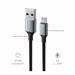 Swissten Datový kabel textile II USB Lightning 1,5 m černý