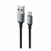 Swissten Datový kabel textile II USB Lightning 1,5 m černý