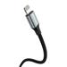 Swissten Datový kabel textile II USB Lightning 1,5 m černý