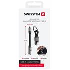 Swissten Magnetický Keychain kabel USB-A Lightning 9,7 cm