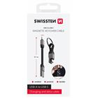 Swissten Magnetický Keychain kabel USB-A USB-C 9,7 cm