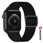 Swissten řemínek pro Apple Watch nylonový 42 44 45 49 mm černý (se sponou)