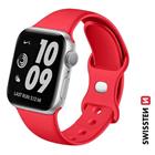 Swissten řemínek pro Apple Watch silikonový 38-40 mm červený