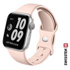 Swissten řemínek pro Apple Watch silikonový 42-44 mm pískově růžový