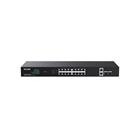 Tenda TEG1120P-16-250W PoE+ Gigabit switch 16x 1Gb s PoE+ 802.3af at + 2x SFP + 2x RJ45, 230W, Rack