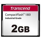 Transcend 2GB INDUSTRIAL TEMP CF180I CF CARD, (MLC) paměťová karta (SLC mode), 85MB s R, 70MB s W