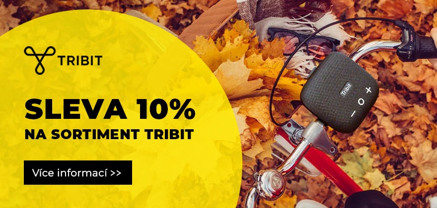 Tribit 10% sleva