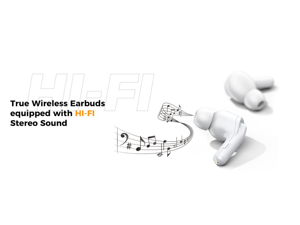 TRIBIT FlyBuds C1, bílá