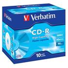 Verbatim CD-R 800MB 40x, 10ks - média, Extra Protection, jewel 43428
