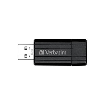 Verbatim USB Flash Disk Store 'n' Go PinStripe 16GB - Black 49063