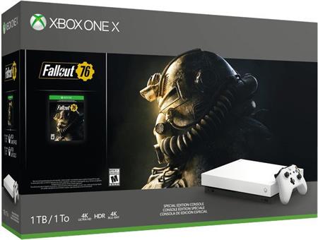 XBOX ONE X 1 TB White Limited Edition + Fallout 76