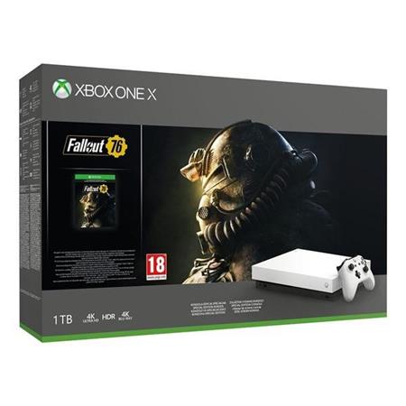 Xbox One X + Fallout 76 Robot White Special Edition