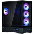 Zalman skříň P50 DS Middle Tower 4x120mm ARGB fan 2x USB 3.0 USB-C panoramatická černá